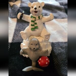 Coca-Cola Polar Bear and Seal Figurine